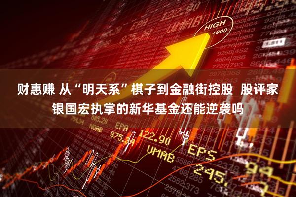 财惠赚 从“明天系”棋子到金融街控股  股评家银国宏执掌的新华基金还能逆袭吗